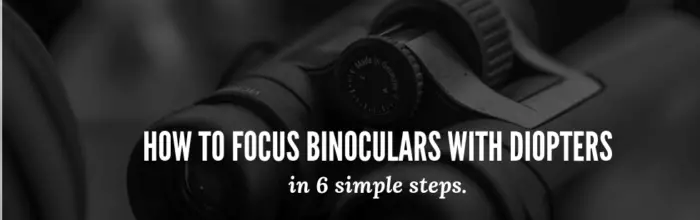 binoculars diopter adjustment